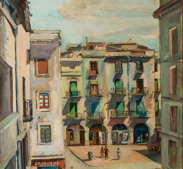 Sense títol [Vista de la plaça de l’Ajuntament de Figueres]