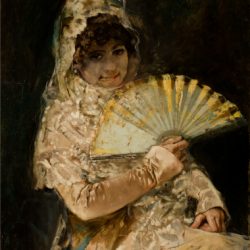 Retrat de noia amb mantellina