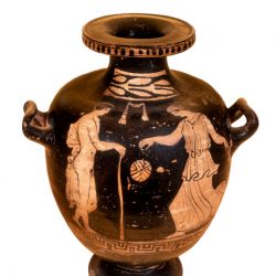 Hídria; ceràmica àtica de figures roges