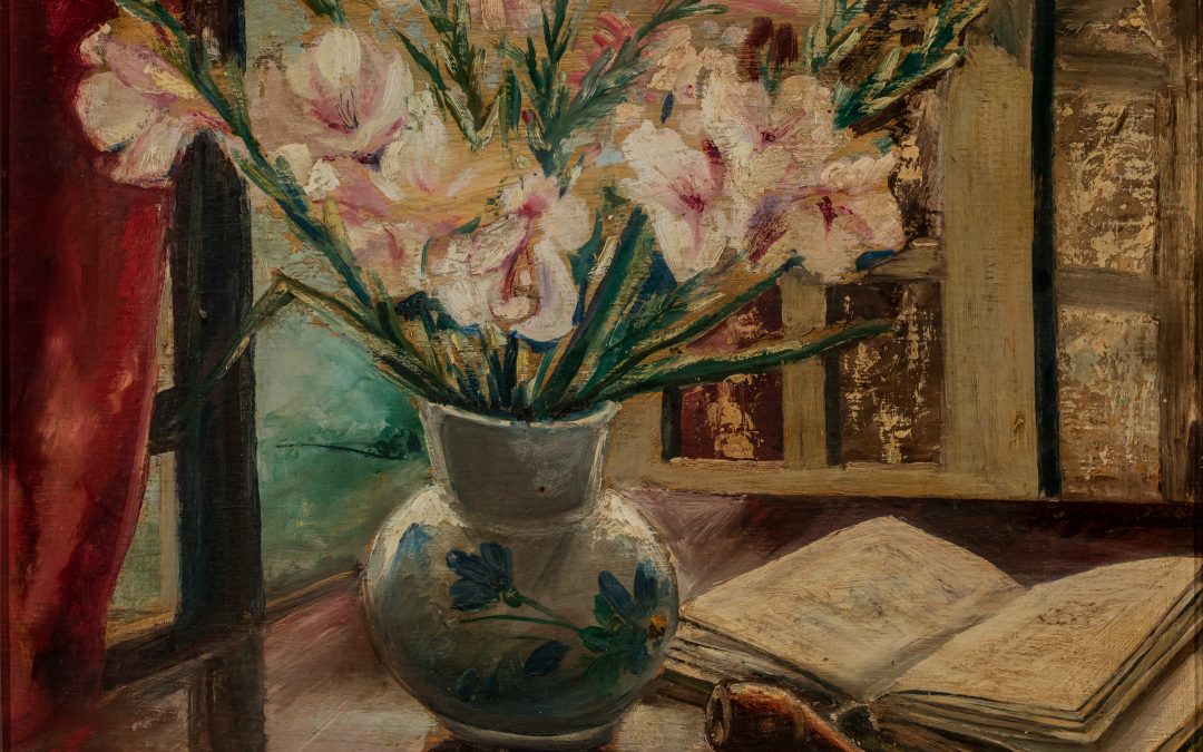 Bodegó amb gerro de flors
