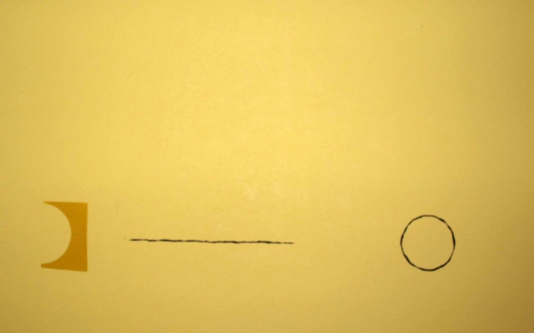Composició de l’obra “10 condizioni lineari di segnaletica aleatoria”